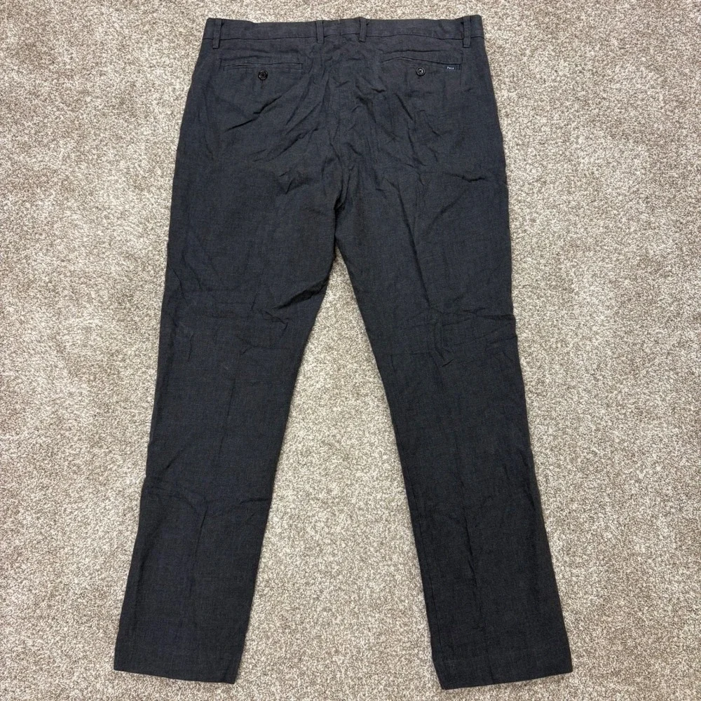Polo Ralph Lauren Pants Mens 36x32 Gray Stretch Straight Fit Cotton Trousers